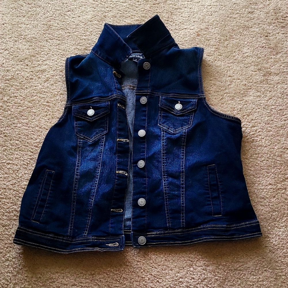 Blue jean vest